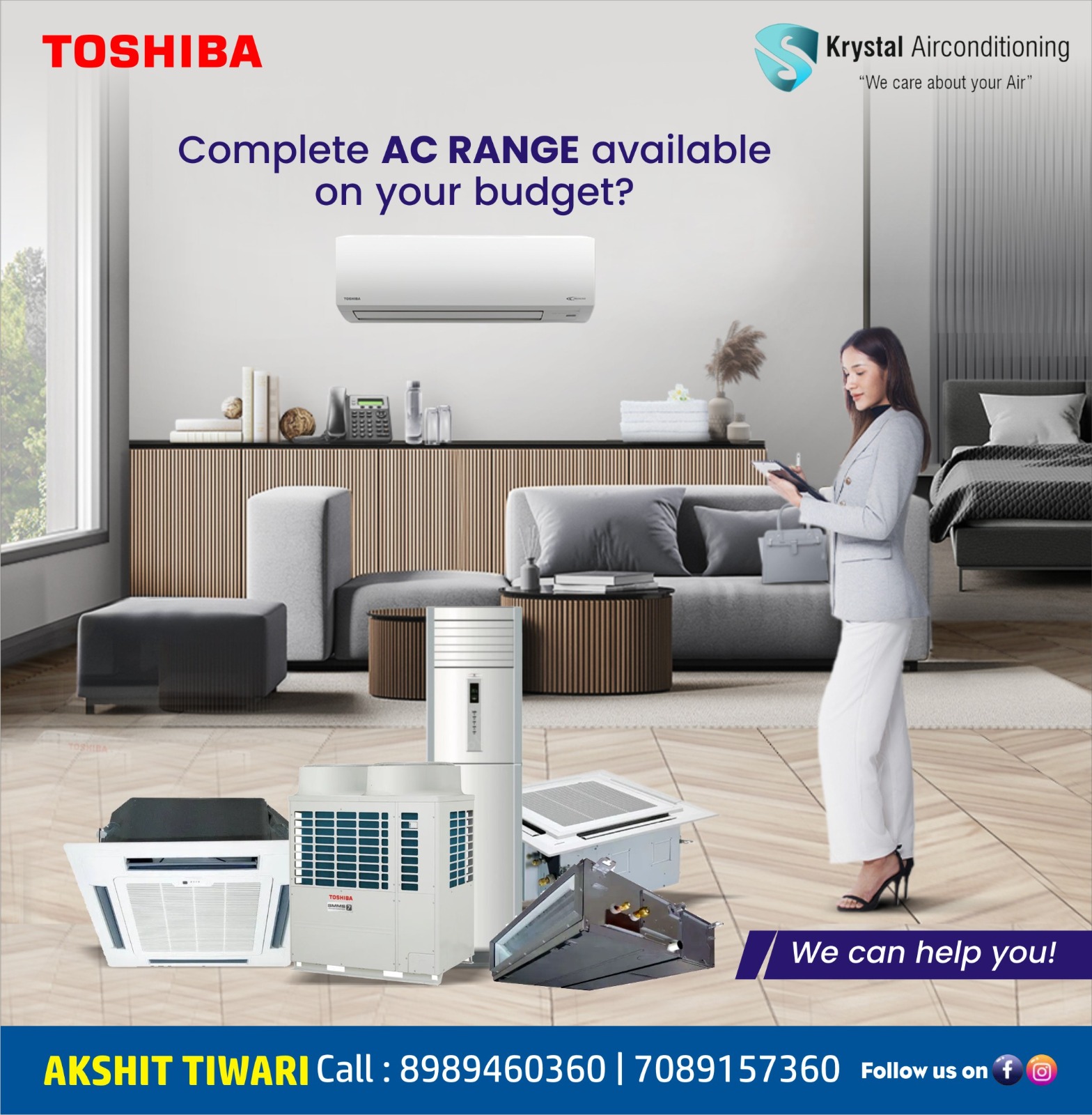 Toshiba AC distributor in Indore