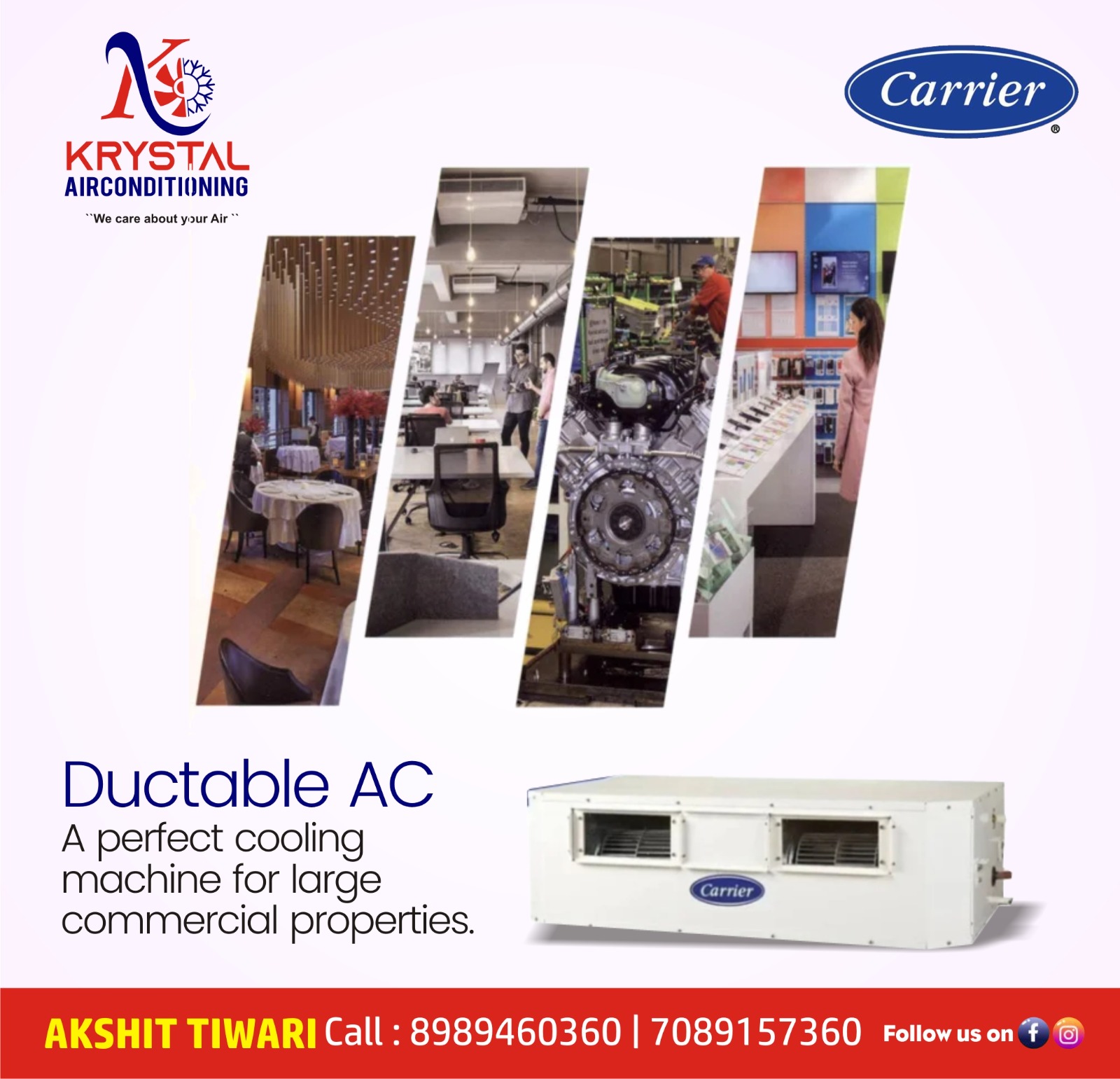 Best Carrier Ducted AC Distributor In Indore