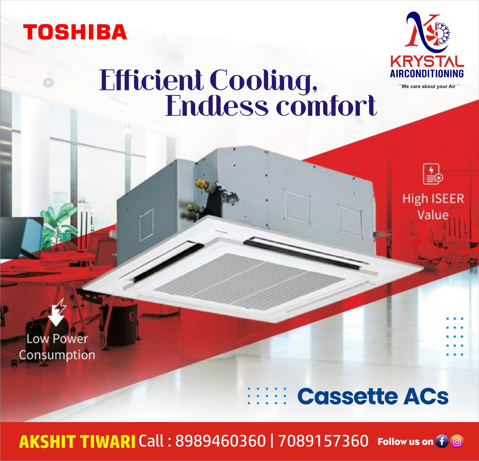 Best Toshiba Cassette AC provider in Indore