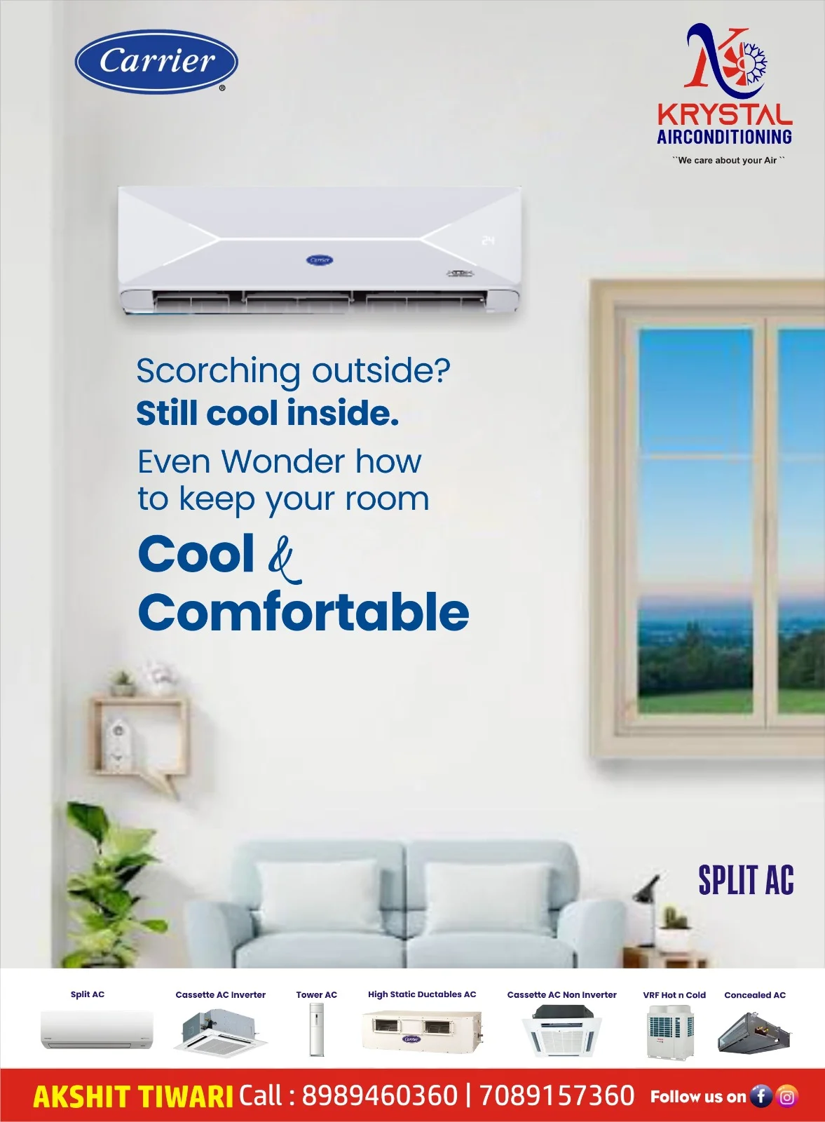 Carrier Split AC Dealer in Indore 