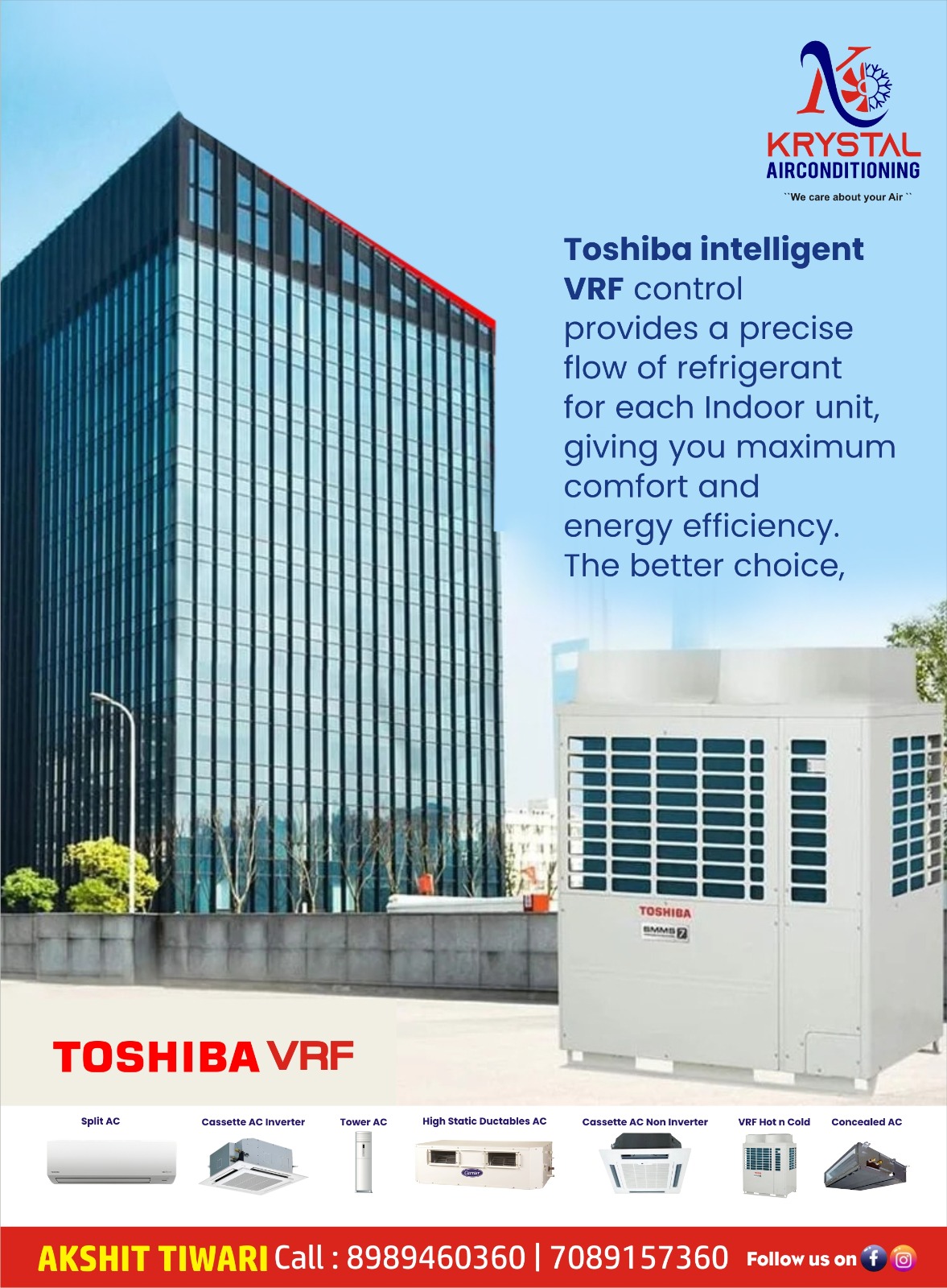 Best Toshiba VRF Systems Distributor in Indore 