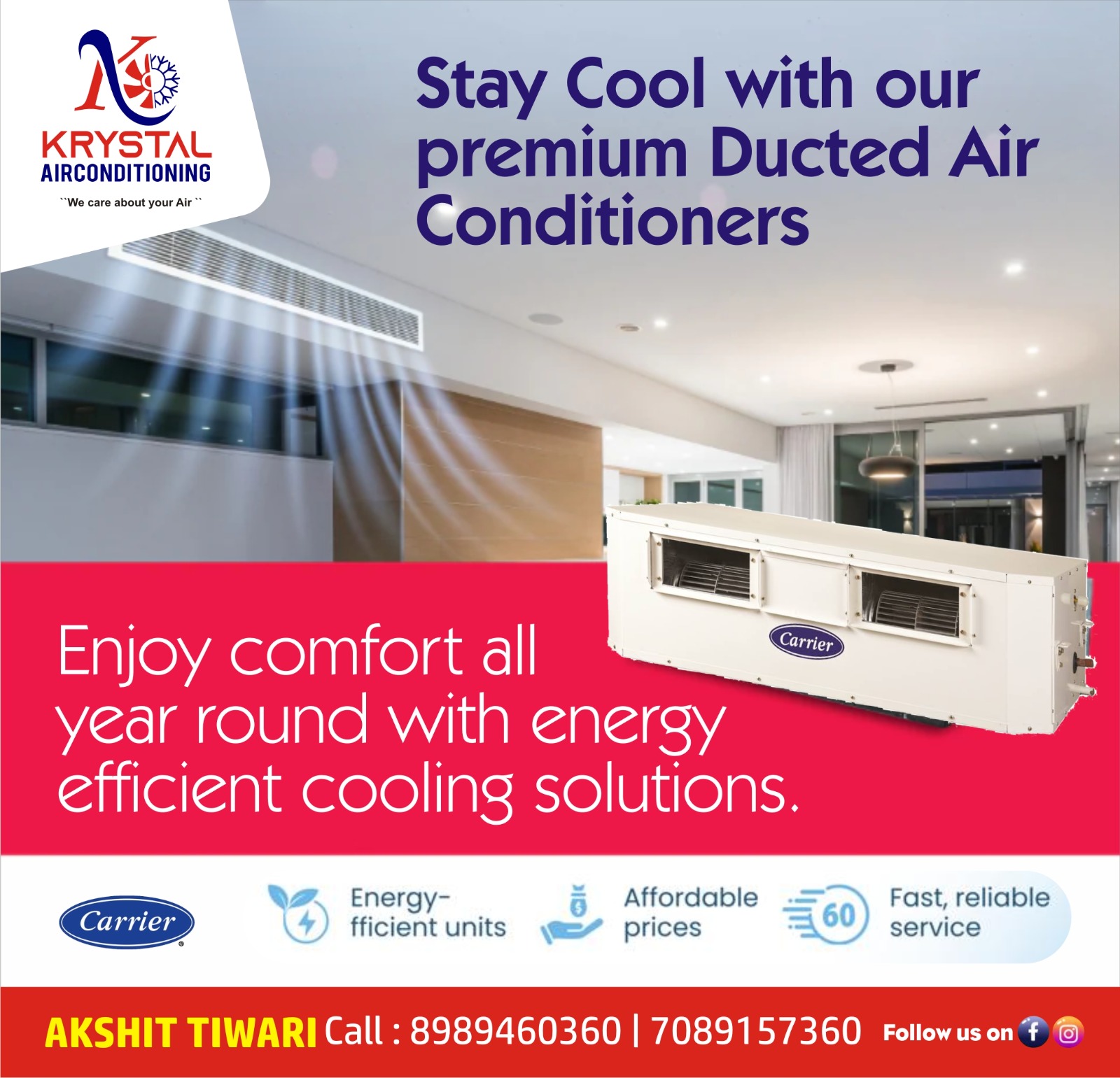 Best Carrier Ducted AC Dealer in Indore 