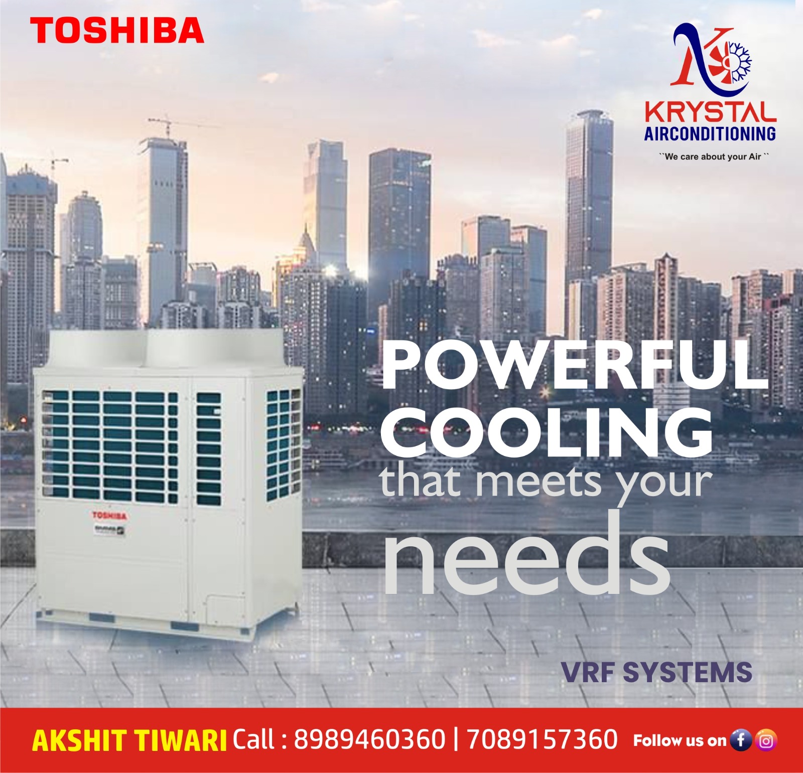Distributor of Toshiba VRF (Variable Refrigerant Flow) Systems In Indore