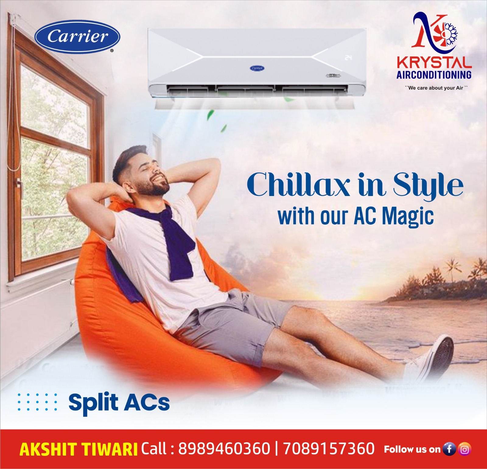 Top Carrier Split AC Supplier in Indore